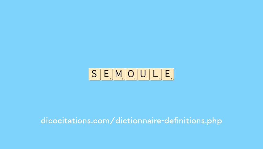 semoule