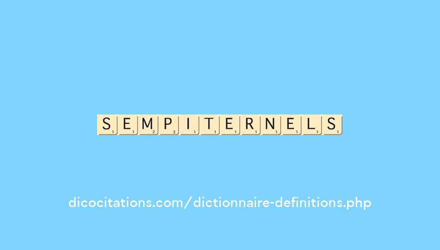 sempiternels sempiternels