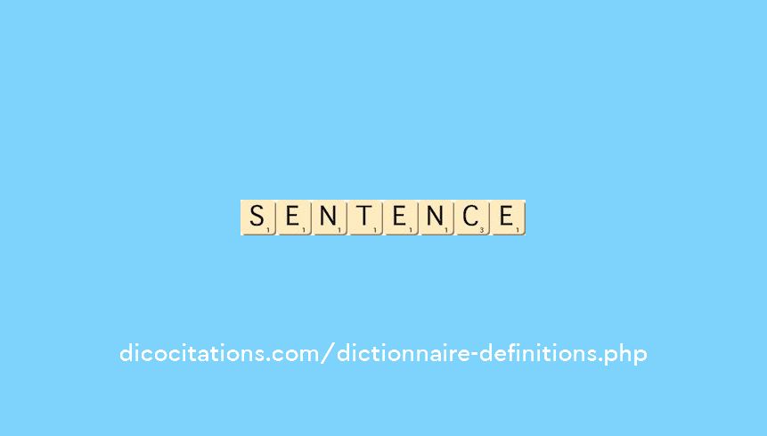 sentence sentence