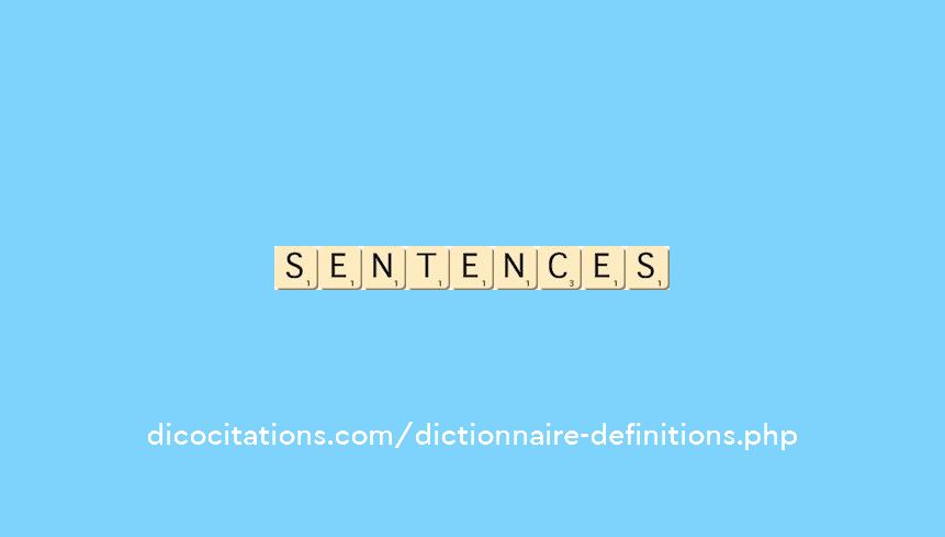 sentences sentences