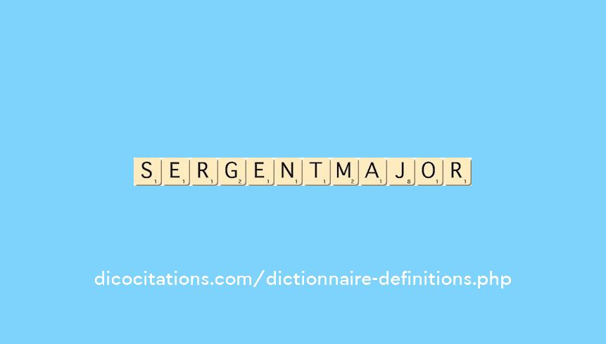 sergent-major sergent-major