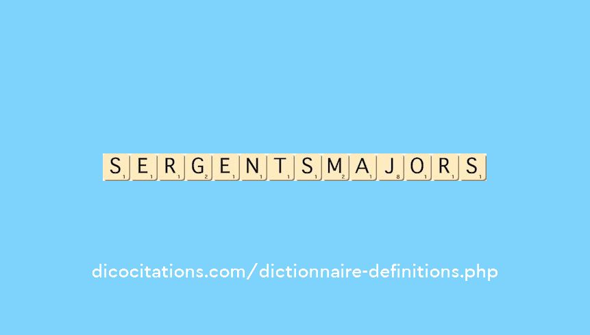 sergents-majors sergents-majors