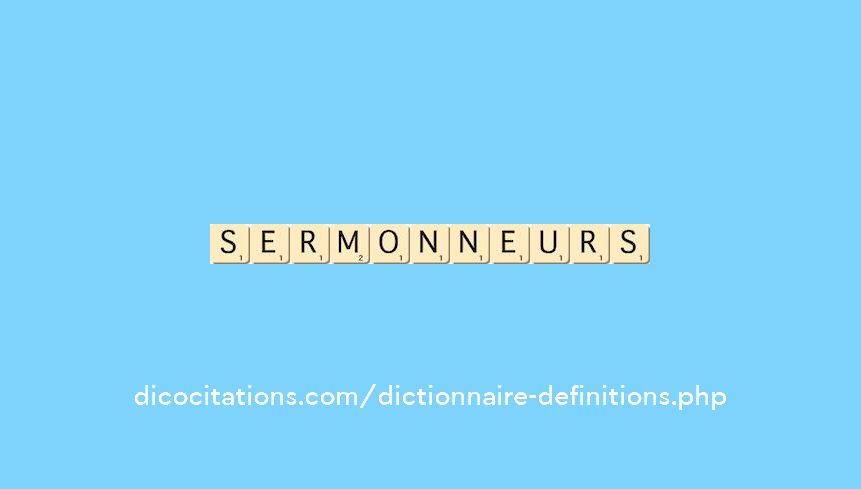 sermonneurs sermonneurs