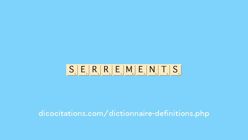 serrements serrements