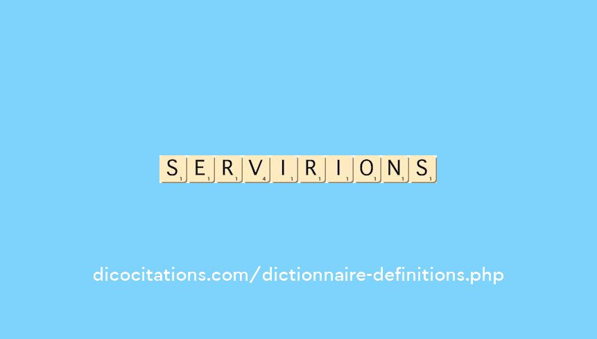 servirions servirions