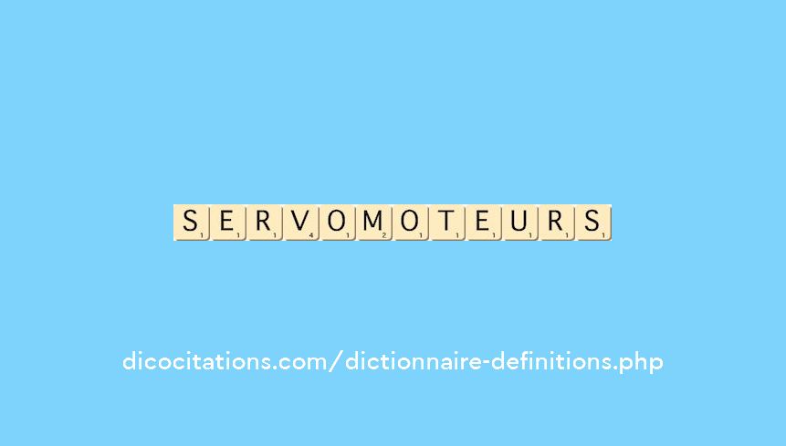 servomoteurs
