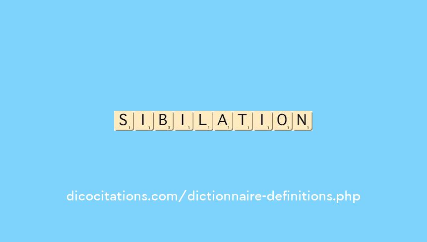 sibilation