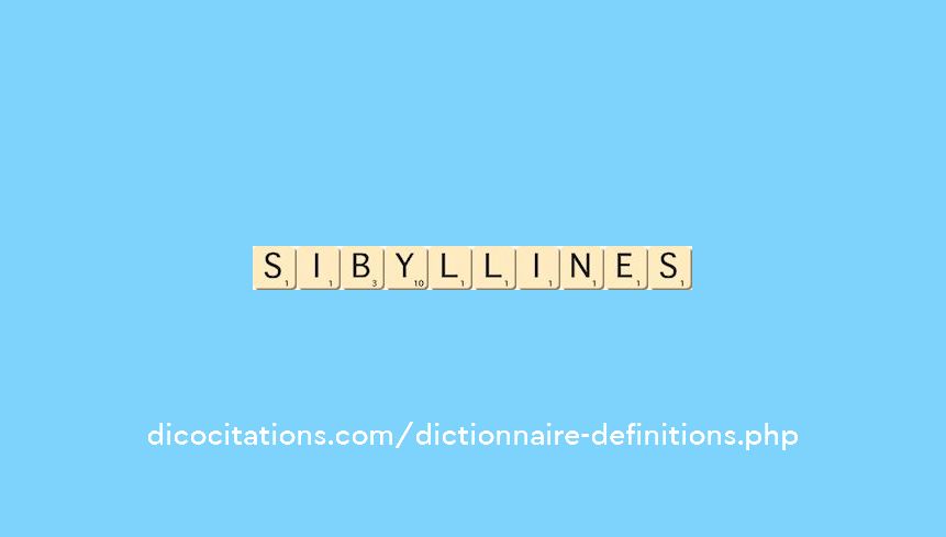 sibyllines sibyllines