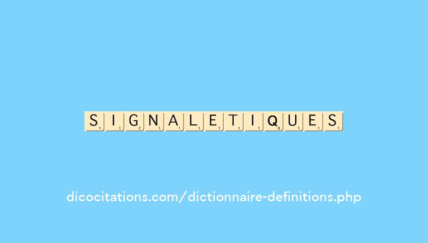 signaletiques