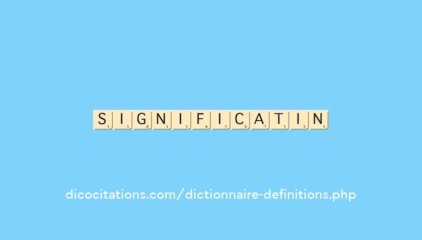 signification