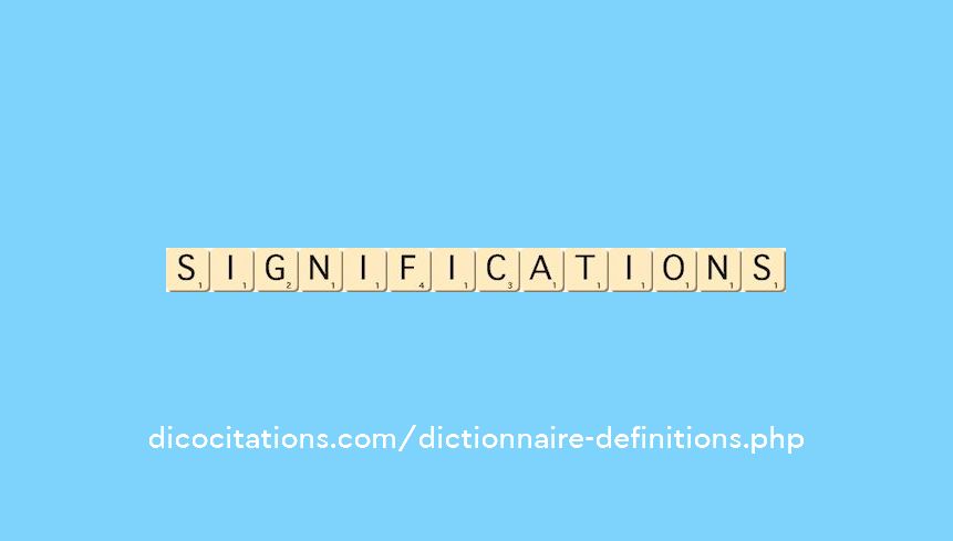 significations