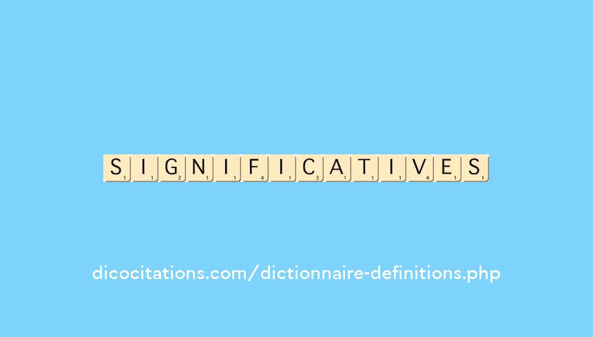 significatives significatives