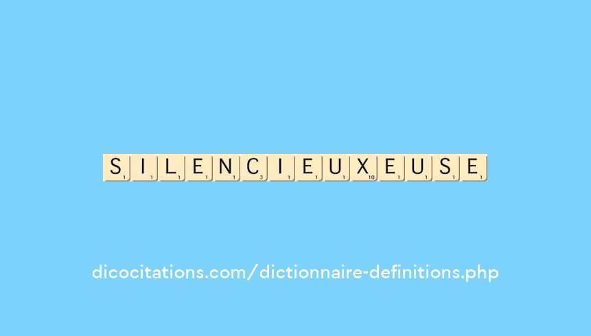 silencieux--euse