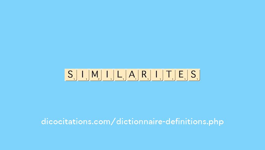 similarites