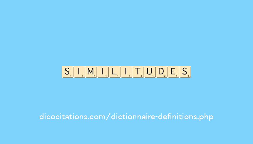 similitudes similitudes