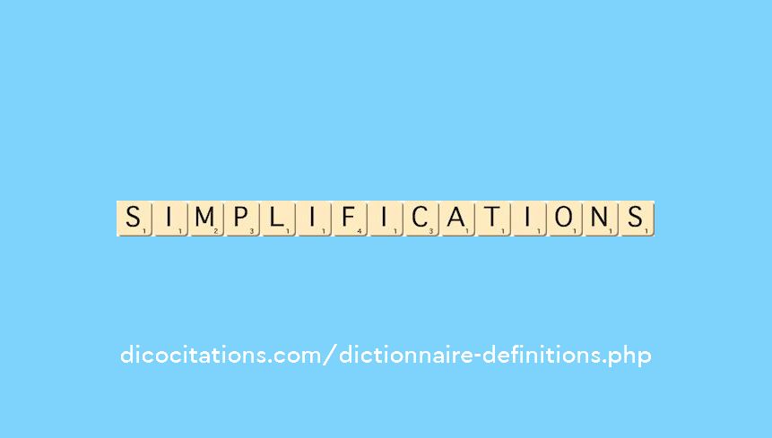simplifications simplifications