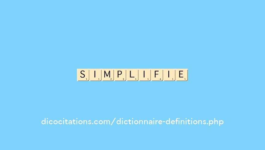 simplifie