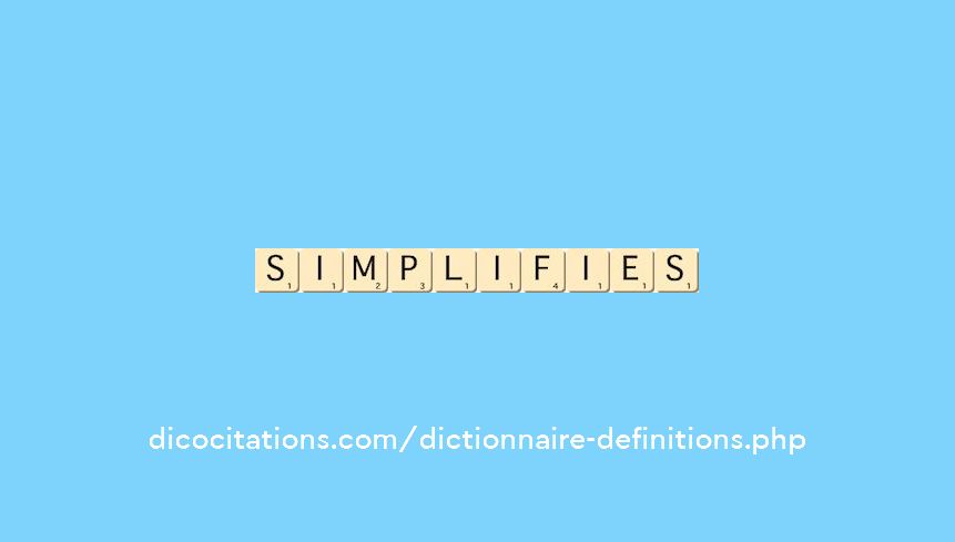 simplifies simplifies