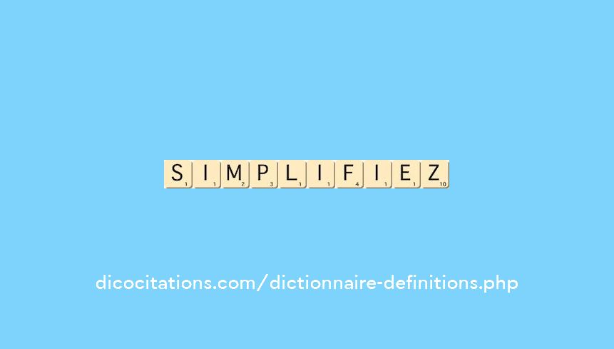 simplifiez
