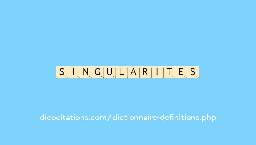singularites