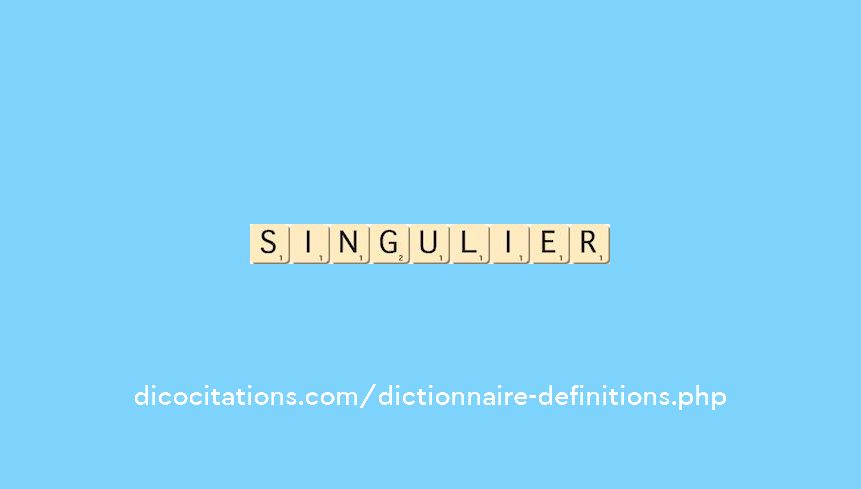 singulier