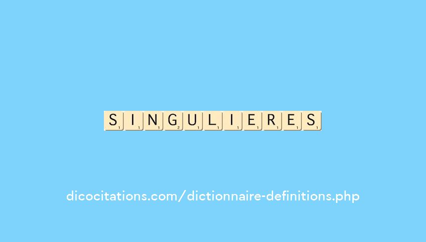 singulieres