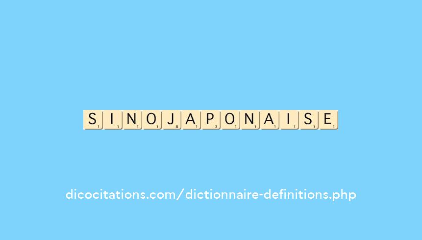 sino-japonaise sino-japonaise