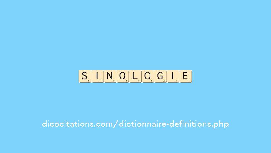 sinologie sinologie