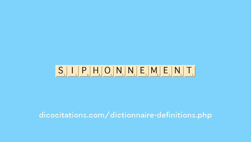 siphonnement
