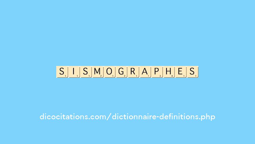 sismographes sismographes