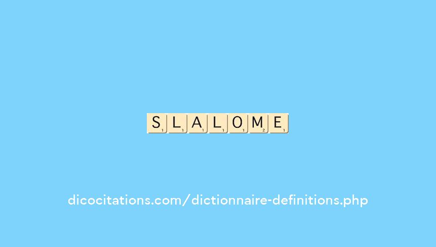 slalome slalome