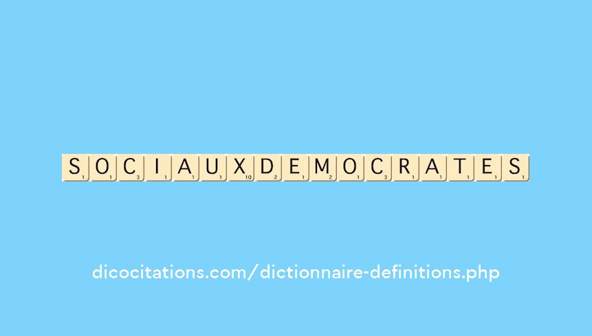 sociaux-democrates sociaux-democrates
