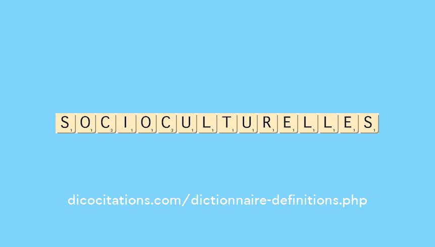 socio-culturelles socio-culturelles