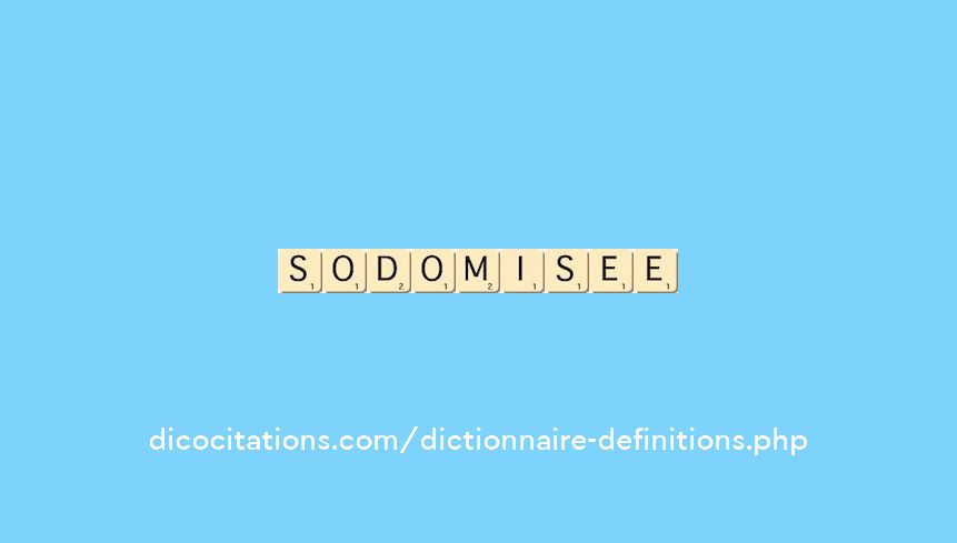 sodomisee