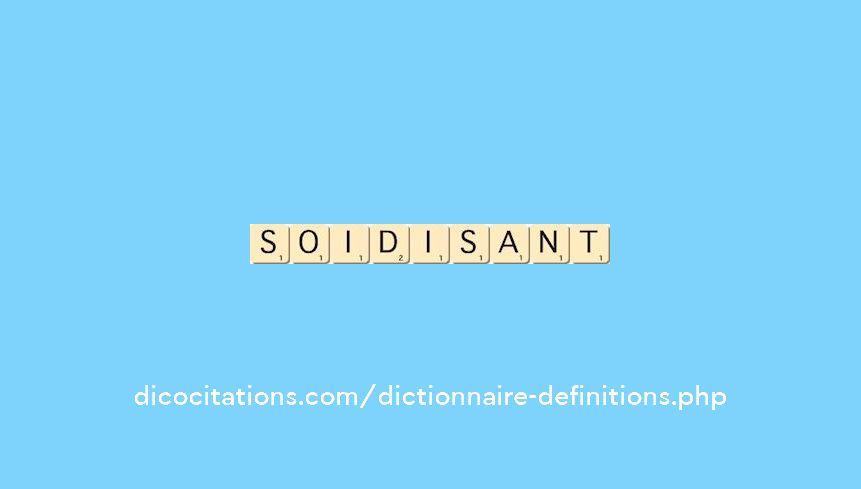 soi-disant