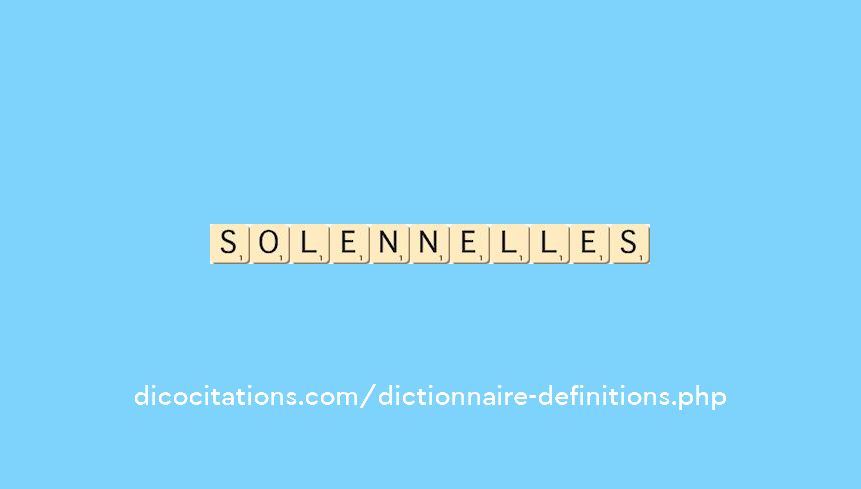 solennelles