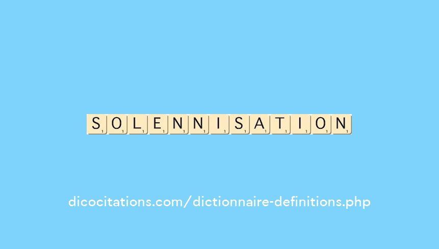 solennisation