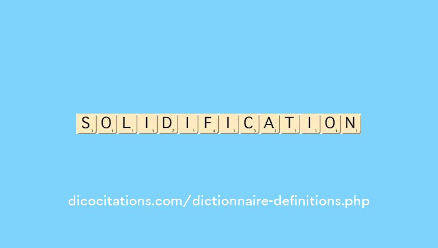 solidification solidification