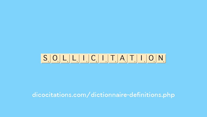 sollicitation