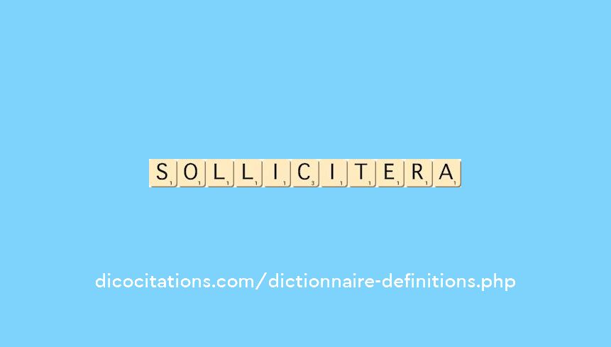 sollicitera sollicitera