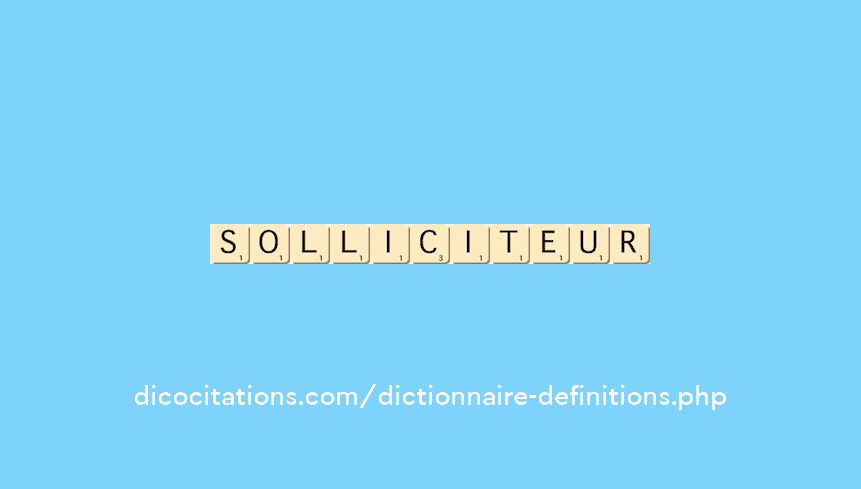 solliciteur