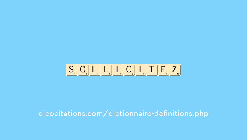 sollicitez
