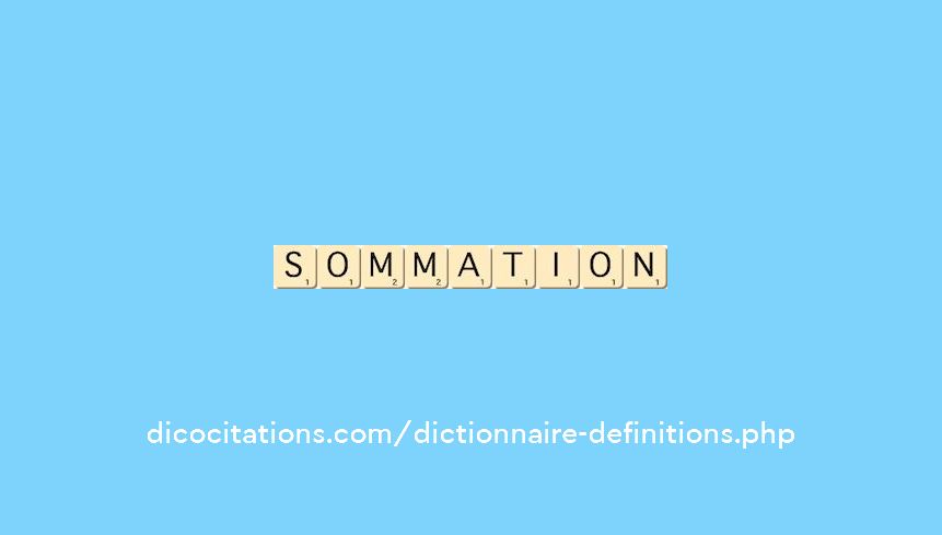 sommation