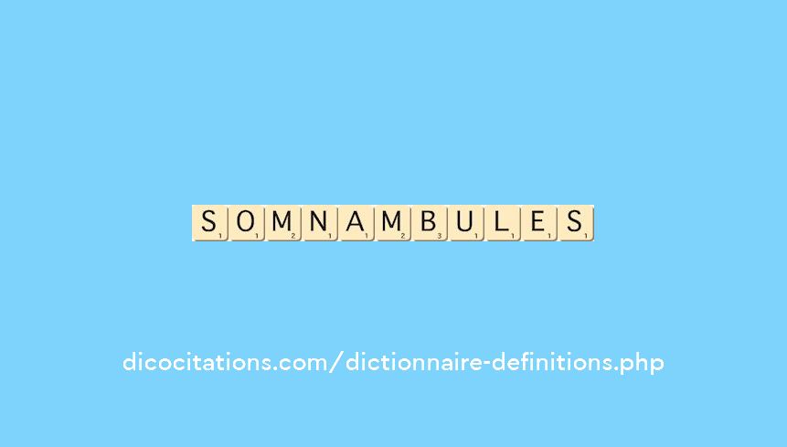 somnambules somnambules