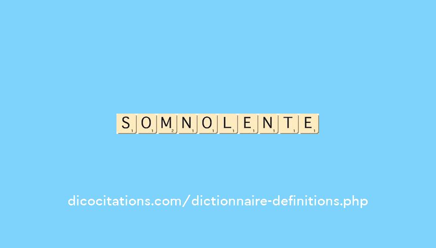 somnolente somnolente