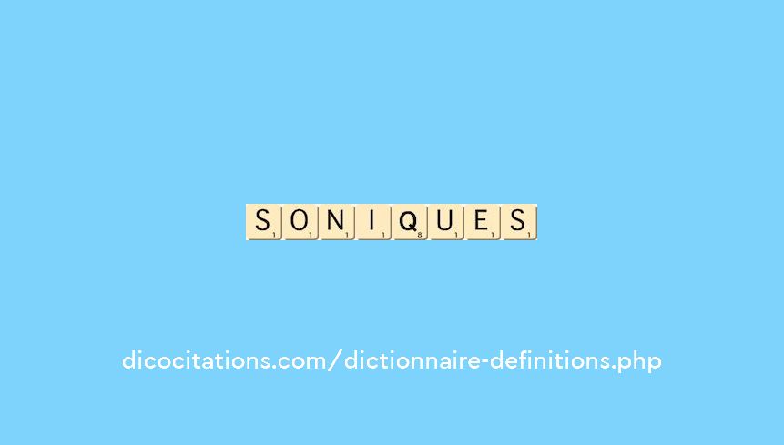 soniques soniques