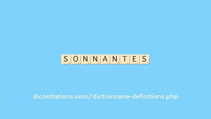 sonnantes