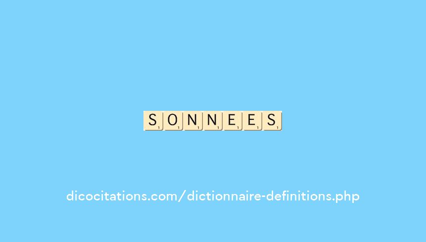 sonnees