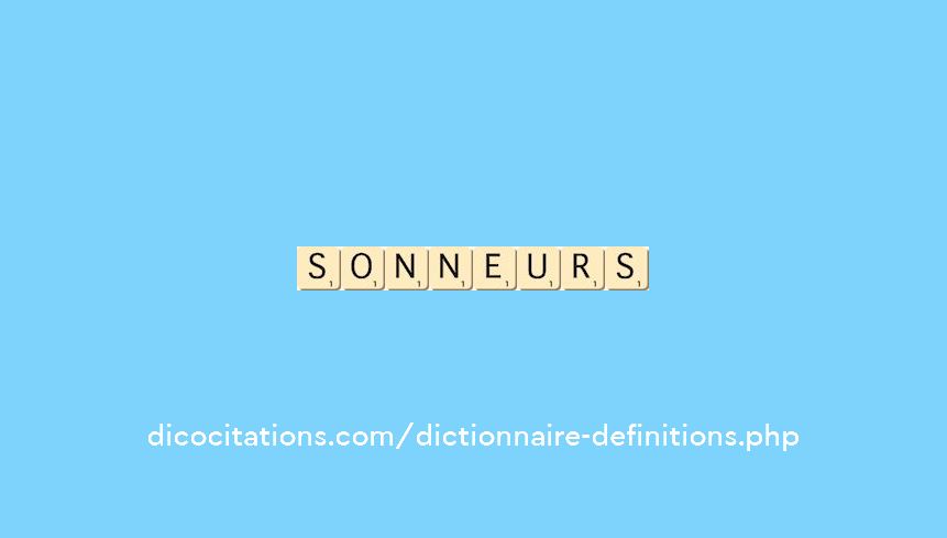 sonneurs sonneurs