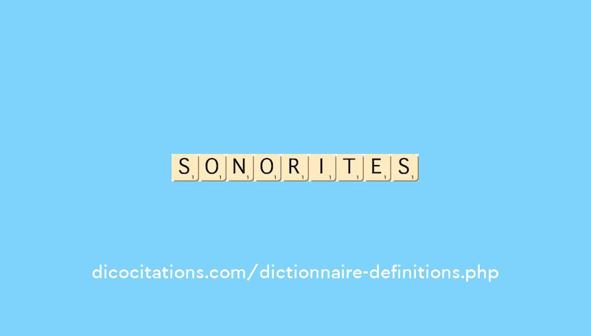 sonorites